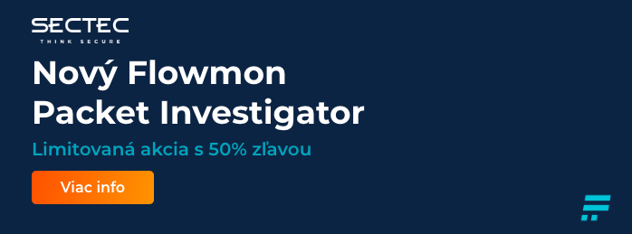 Nový Flowmon Packet Investigator a limitovaná akcia s 50% zľavou do 30. novembra 2020